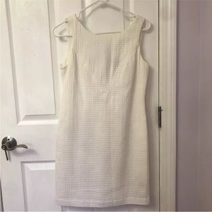 Banana Republic Mad -Men white sheath dress